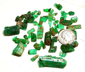 Emerald Roughs from Pansher,Afghanistan.