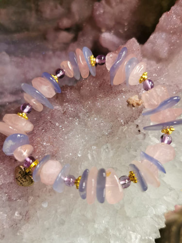 Amethyst X Blue Lace Agate X Rose Quartz Bracelet