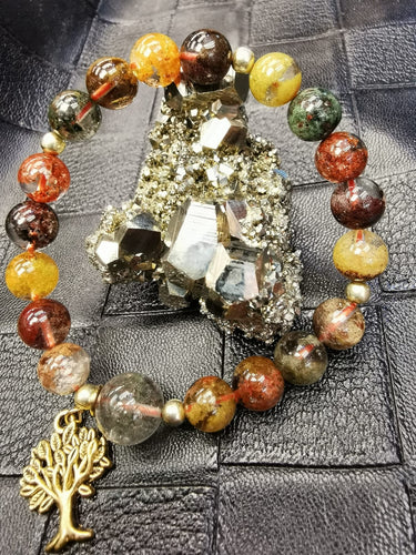 Multi-coloured Quartz Bracelet