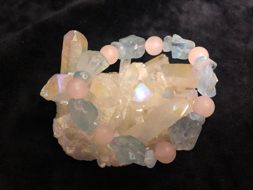 Rose Quartz X Aquamarine Bracelet