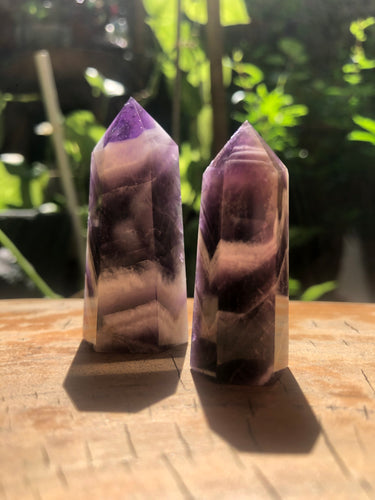 Chevron Amethyst points