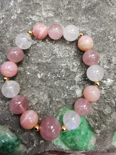 Moonstone X Opal X Rose Quartz Bracelet