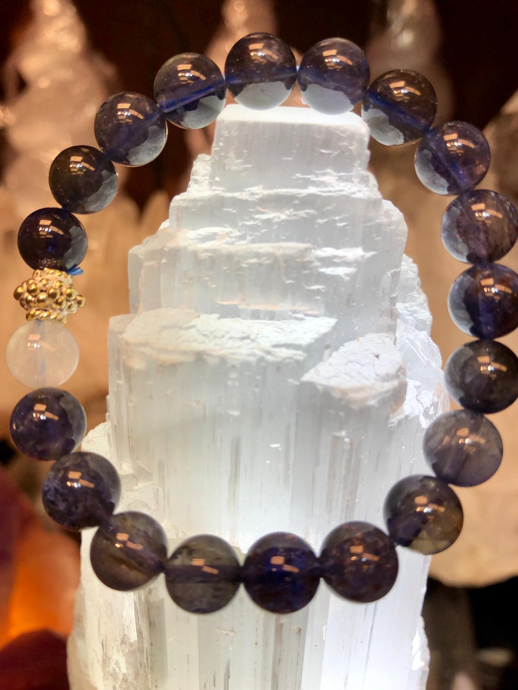 Iolite X Moonstone Bracelet